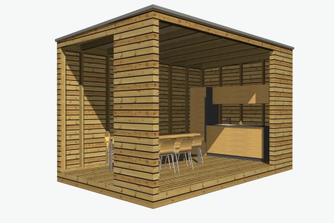 Letní kuchyně 5 x 3 m